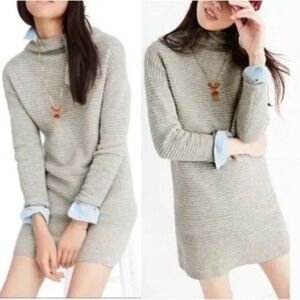 Madewell Skyscraper merino wool sweater dress, S